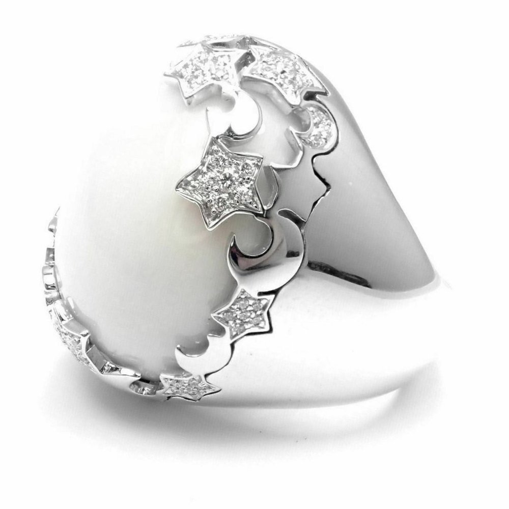 Pasquale Bruni 18k White Gold .65ctw Diamond Cielo Stars Ring sz 12​